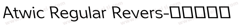 Atwic Regular Revers字体转换